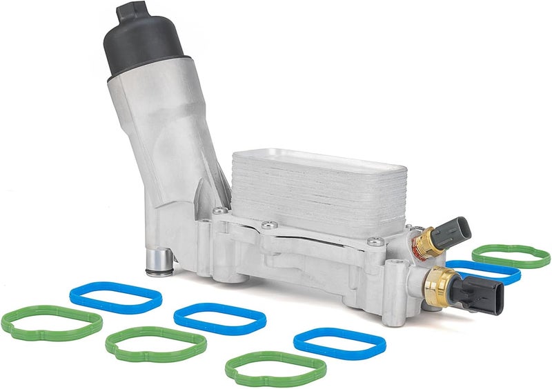 WEILEITE 68310865AB 3.6 Engine Oil Cooler Filter Housing Adapter Compatible With Dodge Journey Charger Challenger Caravan Ram ProMaster Jeep Wrangler Grand Cherokee Chrysler 200 300 2017 2018 - Image 1